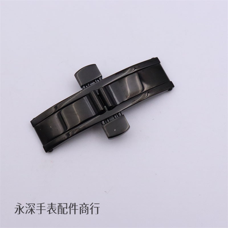 Watch Buckle Accessories Stainless Steel L2 Butterfly Buckle Double Press Foldableing Buckle Steel Belt Connecting Buckle Men'S And Women'S Watch Chain Buckle - Image 1